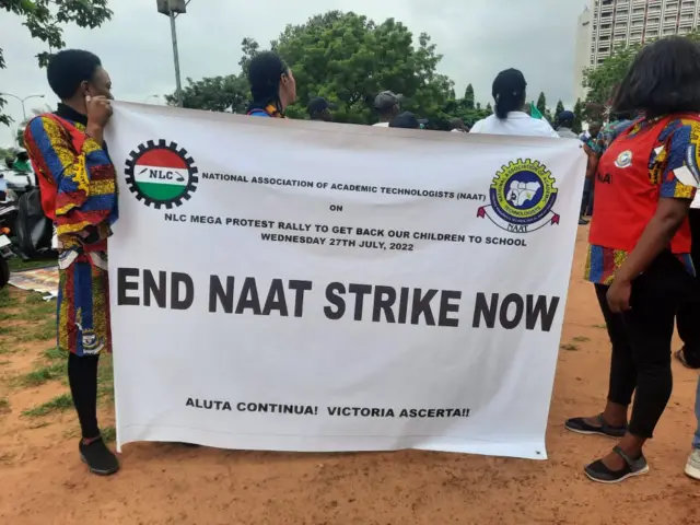 NLC Major rally in Abuja in Solidarity with ASUU