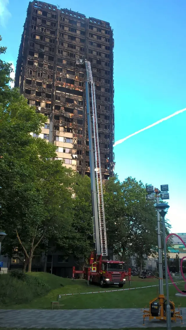 Пожарные осматривают дом