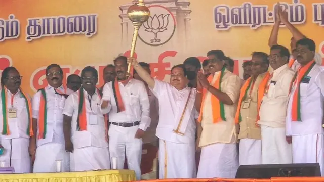 புதுச்சேரியில் பாஜக தலைவர் ஜெ.பி.நட்டா
