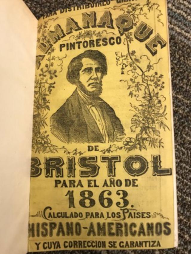 El Almanaque Pintoresco de Bristol cómo un folleto anual inventado por