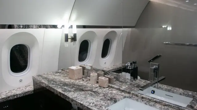 El interior del Boeing 787 del gobierno mexicano