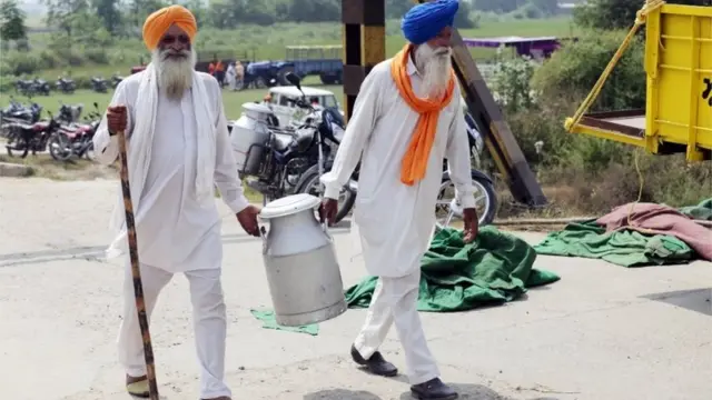 पंजाब में किसानों का प्रदर्शन