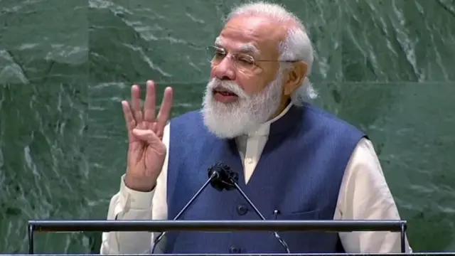 पंतप्रधान नरेंद्र मोदी. भारत, पाकिस्तान, संयुक्त राष्ट्र