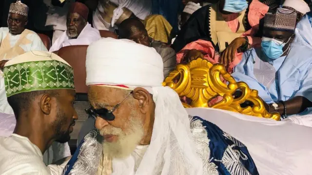 Sheik Dahiru Usman Bauchi yayin bikin Maulidin Annabi Muhammad da ya gudana a birnin Bauchi a arewacin Najeriya a ranar 28 ga watan Oktoban 2020.