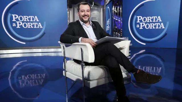 Salvini participa de talkshow na Itália
