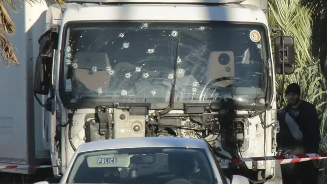 Saldırının düzenlendiği kamyon