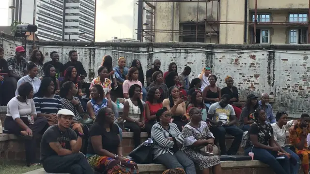 Pipo wey dey watch show for Lagos Theatre Festival 2018