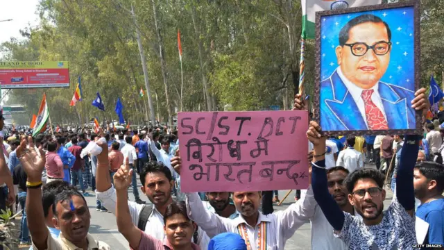 APRIL 2: The protesters from Dalit organisations jammed the Ghaziabad-Hapur road till 1am and also indulged in road blocks and protests in other parts of the district