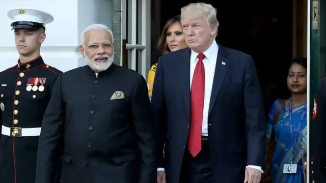 नरेंद्र मोदी आणि डोनाल्ड ट्रंप