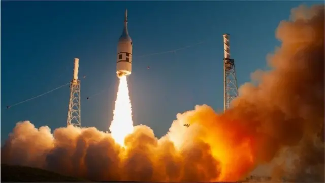 1924-жылы астронавтарды Айга жеткире турган "Орион" кемесинин сынак учуруу убагы.