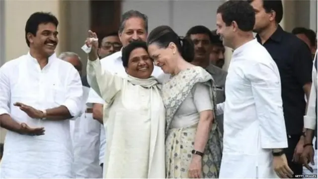 मायावती, सोनिया गांधी, राहुल गांधी