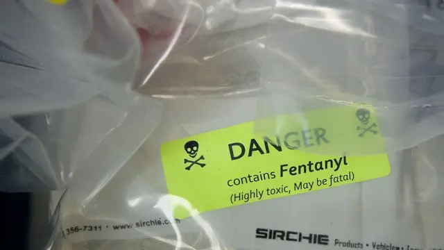 Una bolsa de fentanilo.
