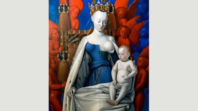 《被天使環繞著的聖母子》