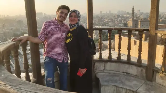 فاطمة وحسام في قلعة محمد علي بالقاهرة