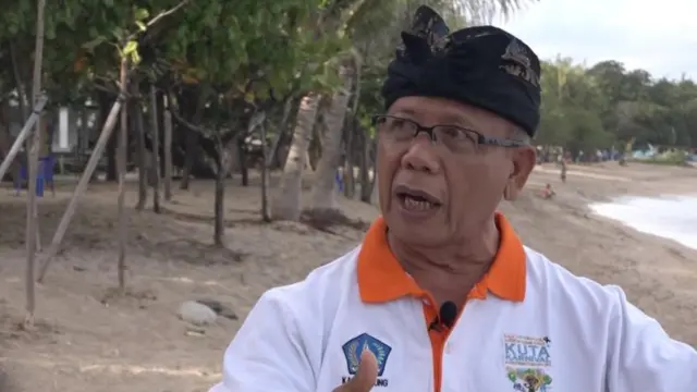 abrasi pantai kuta, bali