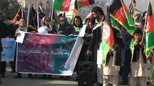 مظاهره کنندگان در کابل
