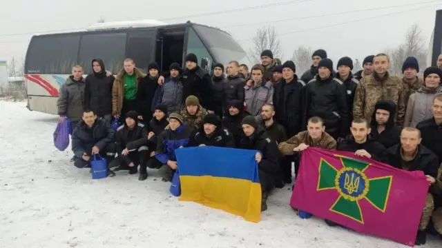 Українські військовополонені, звільнені внаслідок обміну (архівне фото)