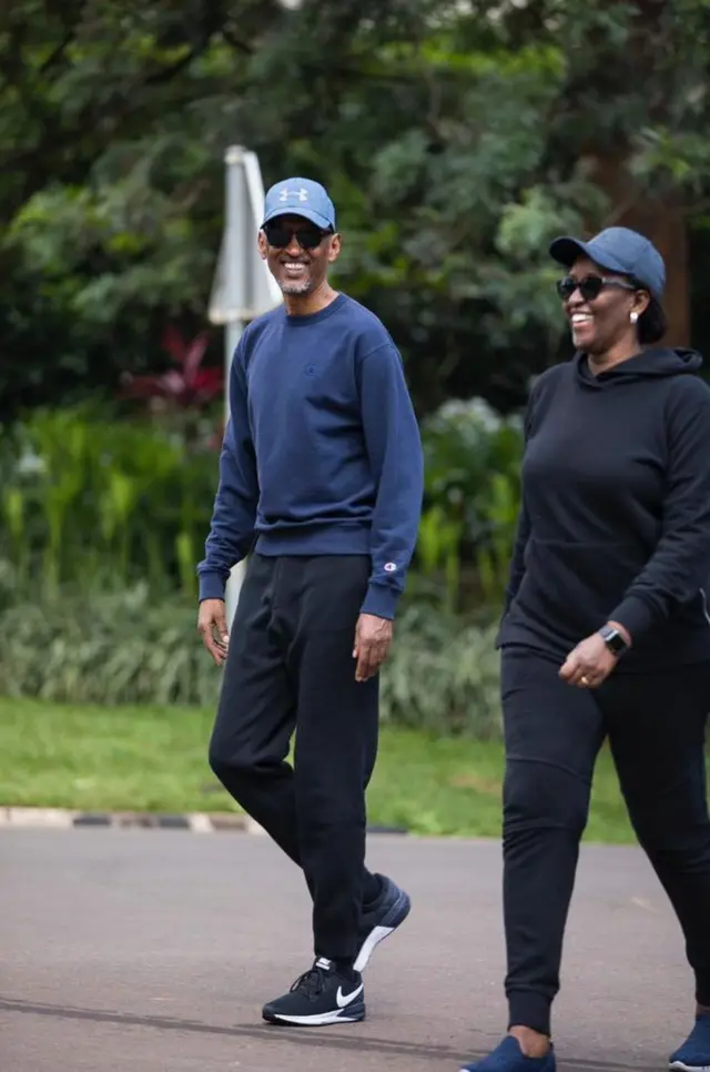 Jeanette Kagame akiwa na mumewe Rais Paul Kagame