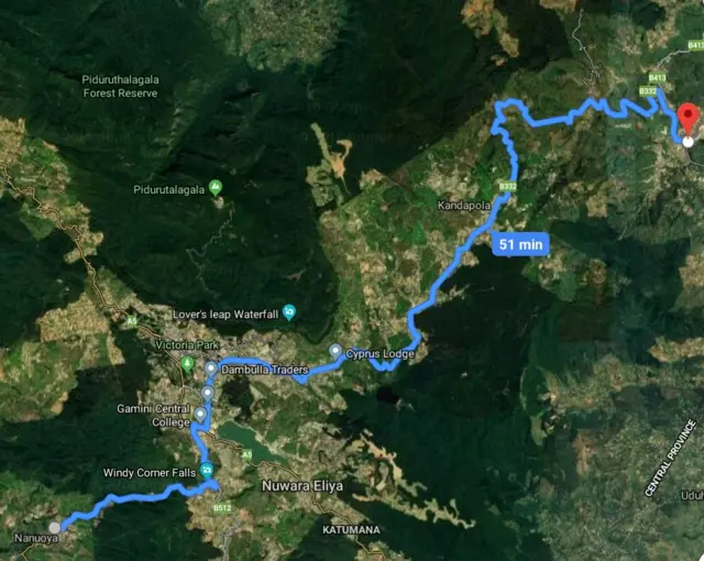 උඩුපුස්සැල්ලාව දුම්රිය මාර්ගය නානුඔය සිට රාගල දක්වා