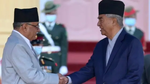 प्रचंड और देउबा