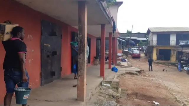 Some of the shops dem lock for Kumasi