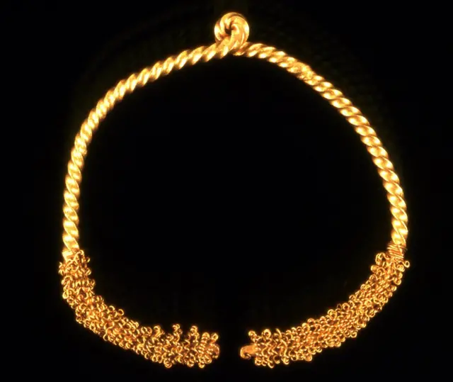 This 19th Century Asante gold neck torc is at the British Museum