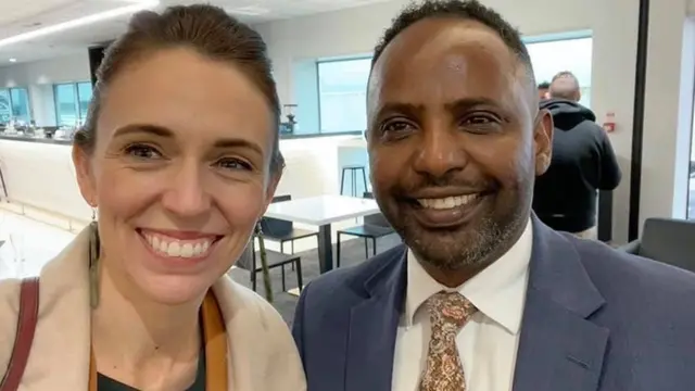 ኢብራሂም ዑመር ምስ ቀዳማይ ሚኒስተር ኒውዚላንድ