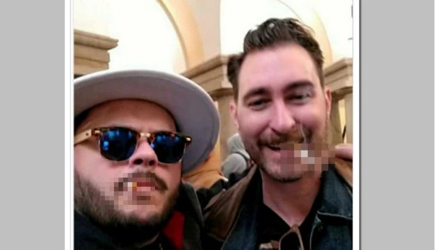 Селфи правых активистов в здании Капитолия