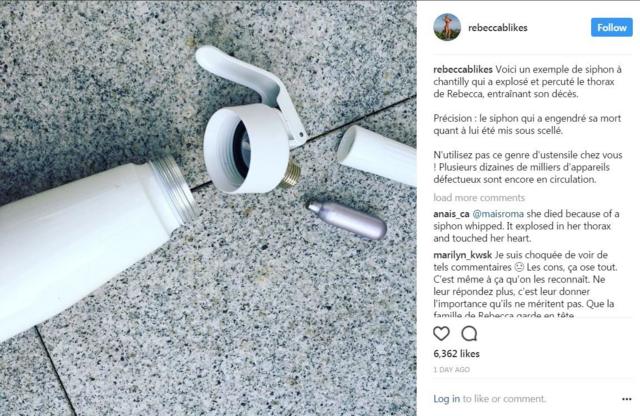 Fitness blogger killed by exploding whipped cream dispenser