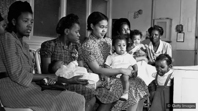 Des patients du Children's Hospital de Washington, DC en 1943