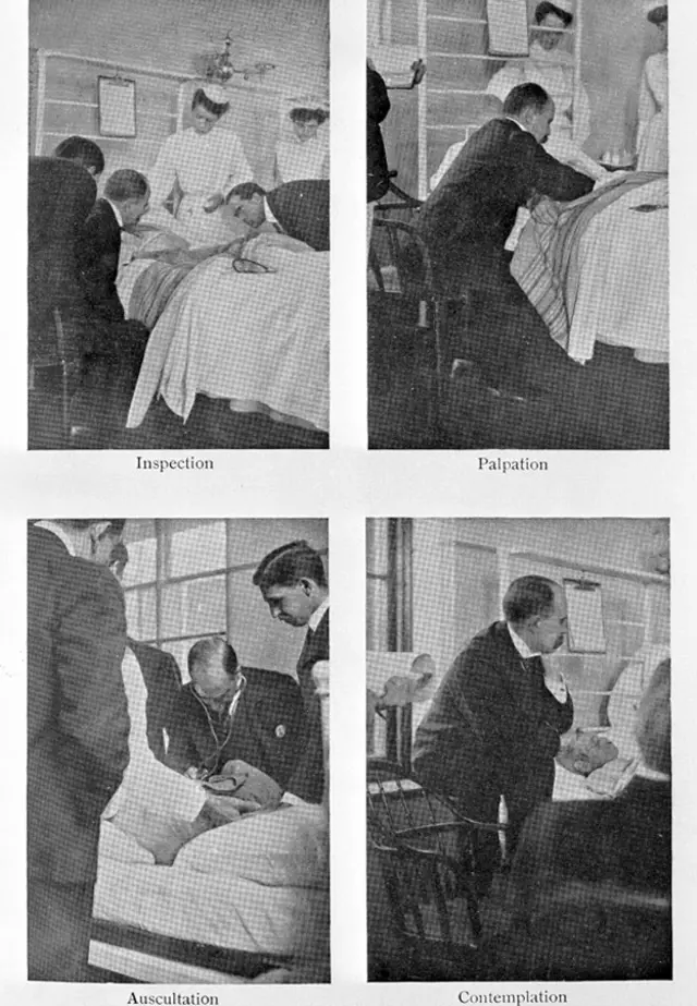 Osler, examinando y enseñando