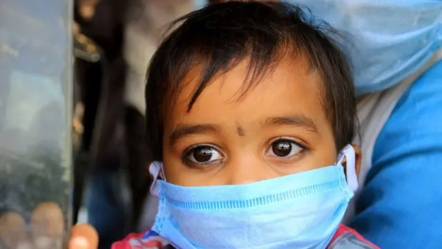 શ્રમિકર પરિવારના બાળકની તસવીર