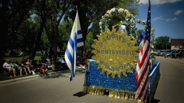 Pabellón de Uruguay durante los Fiesta Days.