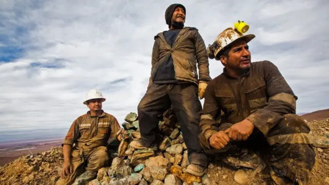 Mineros chilenos.