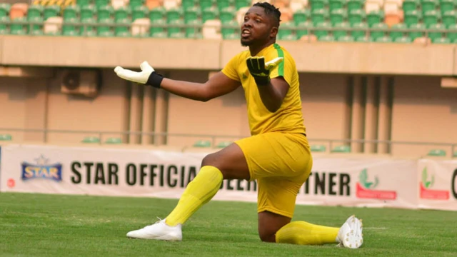 Le gardien de but de Plateau United, Chinedu Anozie