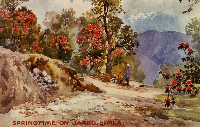 1910માં વસંત સમયે સિમલાની તસવીર