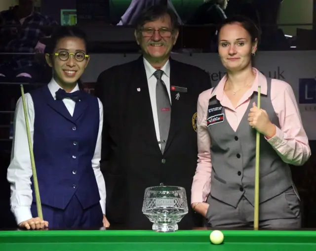 Ng On-yee and Reanne Evans at WLBS Eden Women's Masters 2017