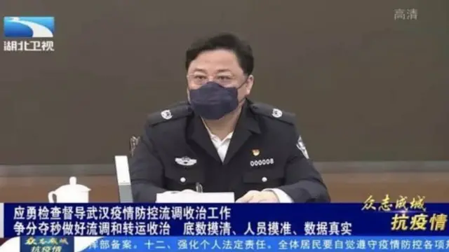 孙力军在武汉督导疫情期间，多次出现在官方媒体报道中。