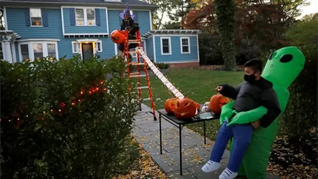 کورونا وائرس، امریکہ، ہیلووین