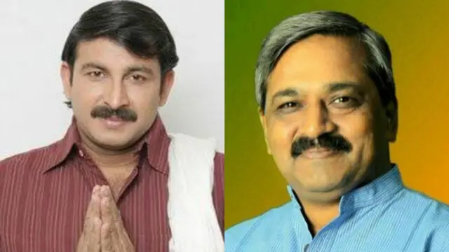 मनोज तिवारी और सतीश उपाध्याय