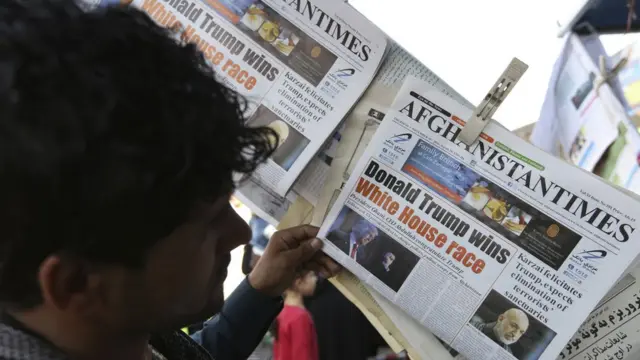 تصویری از یک روزنامه در کابل