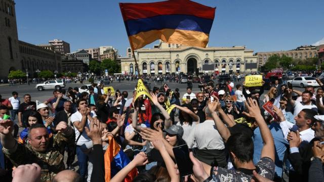 протесты в Ереване