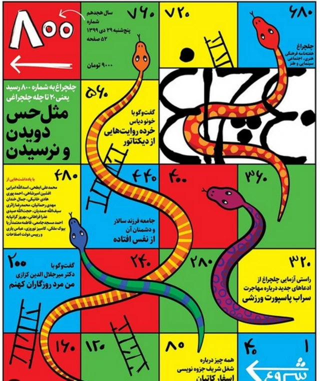 روی جلد شماره ۸۰۰