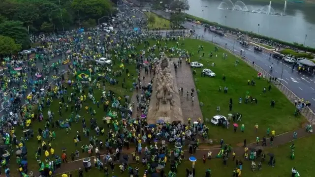 Manifestantes bolsonaristas no Ibirapuera, nas imediações do Comando Militar do Sudeste,alfabet slot freebet 10k2alfabet slot freebet 10knovembro.