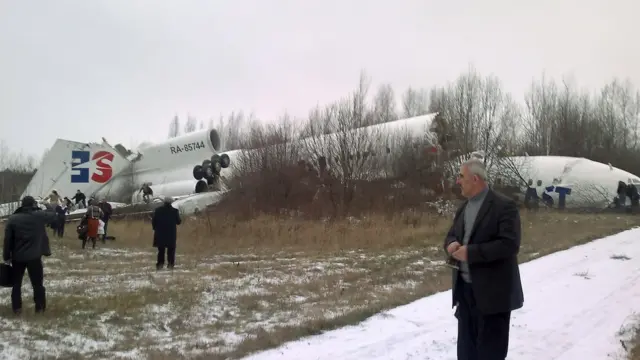 Domodedovo Havalimanı’nda düşen Tupelov