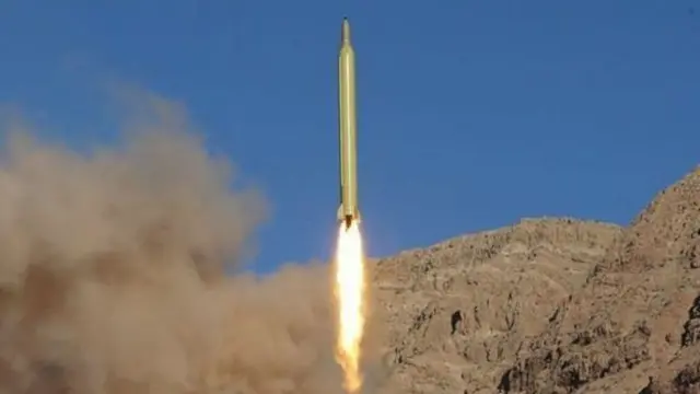 موشک شلیک شده ایران