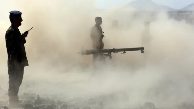 (أرشيف) قوات تابعة لحكومة الرئيس اليمني عبد ربه منصور هادي