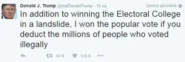 Donald Trump tweet