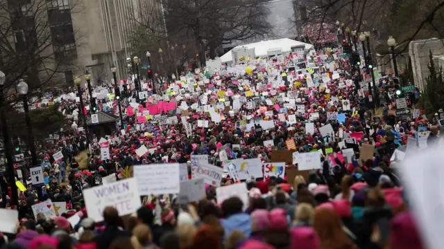 Protesta de Womens March en Washington D.C.