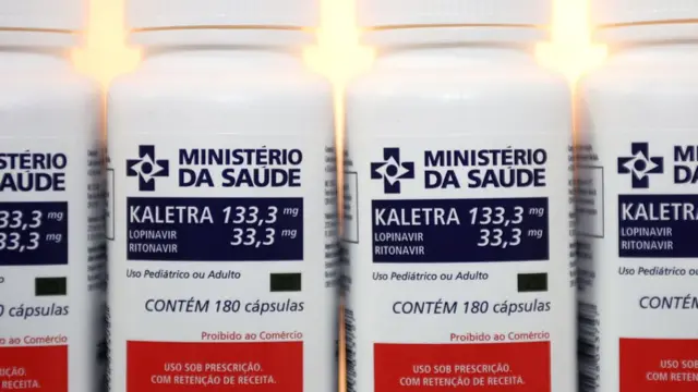 Retrovirales repartidos por el ministerio de Salud de Brasil